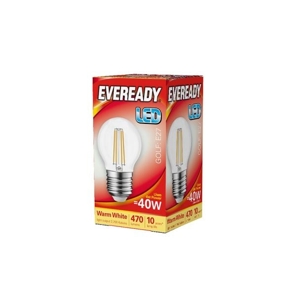 Eveready-LED Filament Golf 470LM E27 ES