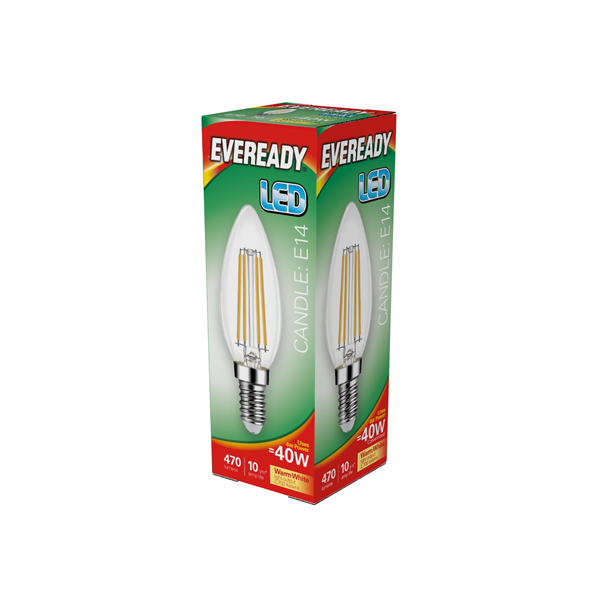 Eveready-LED Filament Candle 470LM E14 SES
