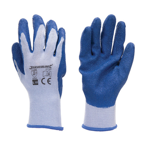 Silverline-Latex Builders Gloves