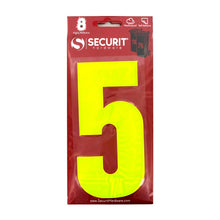 Securit-Hi Vis Self Adhesive Wheelie Bin Numbers