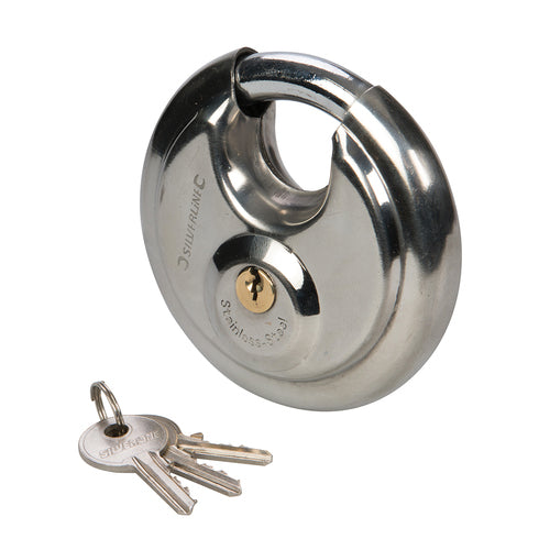 Silverline-Stainless Steel Disc Padlock