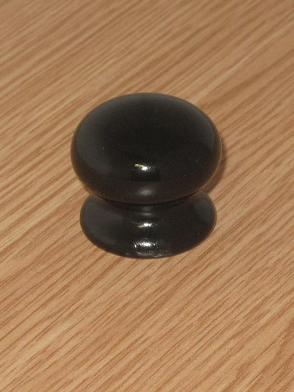 Securit-Ceramic Cupboard Knob Black