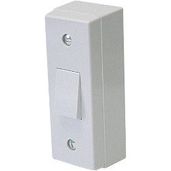 Dencon-6A, 1 Gang 2 Way Architrave Switch with Mounting Box