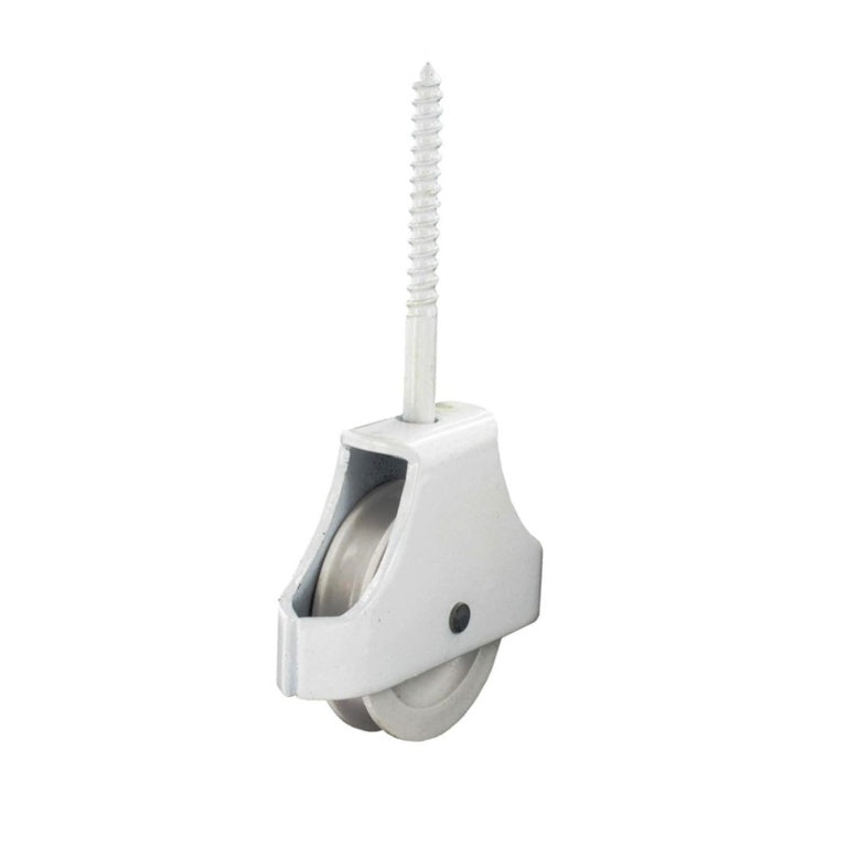Securit-Single Screw-In Pulley White