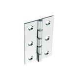 Securit-Chrome Plated D.S.W. Brass Hinges (Pair)