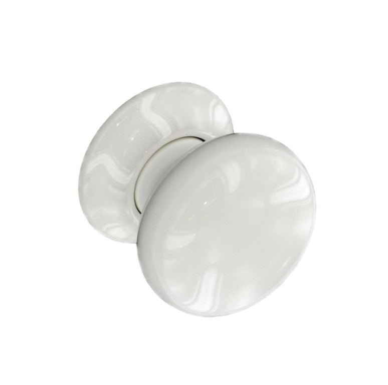 Securit-Ceramic Door Knobs White (Pair)