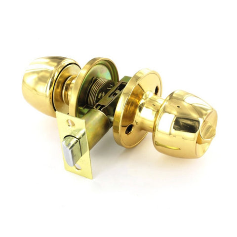 Securit-Brass Privacy Knob Set