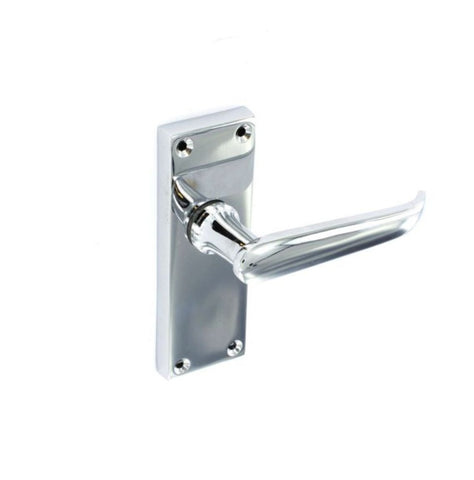 Securit-Victorian Chrome Latch Handles (Pair)