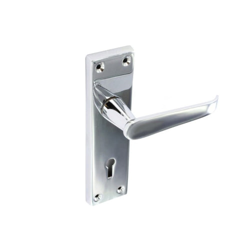 Securit-Chrome Flat Lock Handles (Pair)