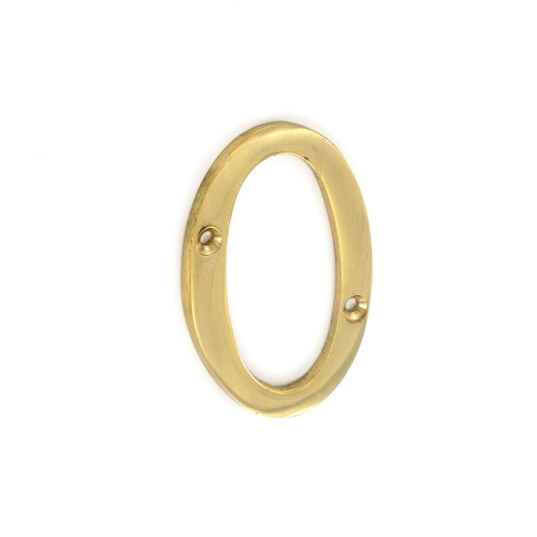 Securit-Brass Numeral No.0