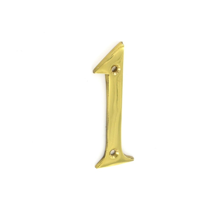 Securit-Brass Numeral No.1