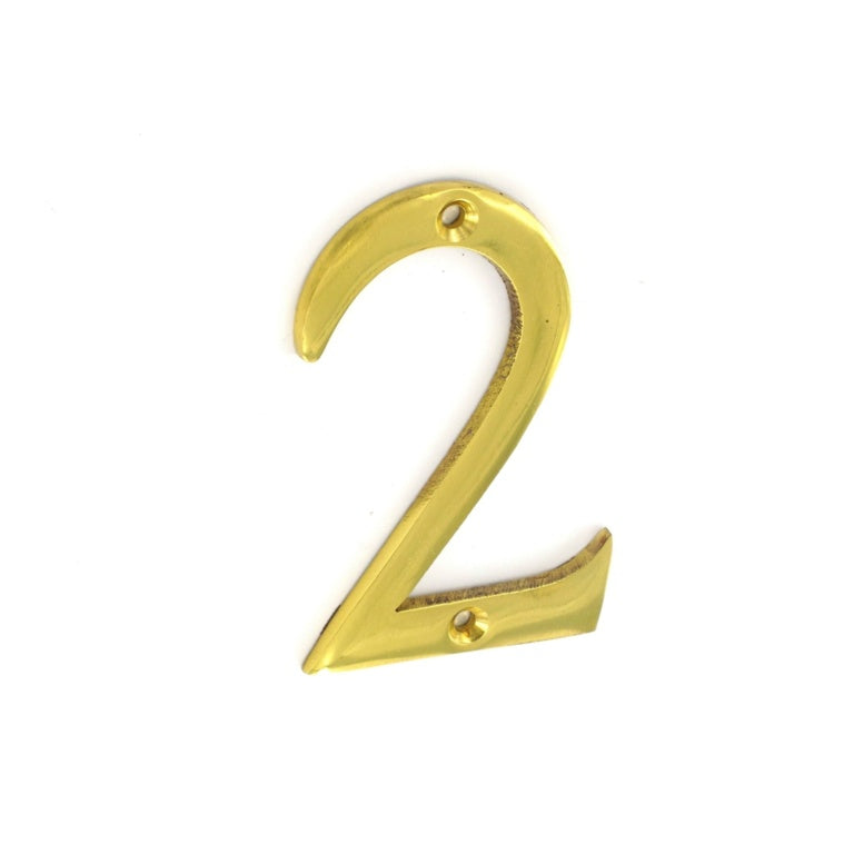 Securit-Brass Numeral No.2