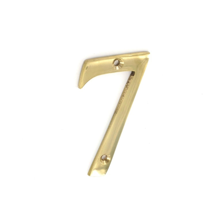 Securit-Brass Numeral No.7