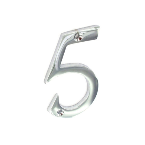 Securit-Chrome Numeral 5