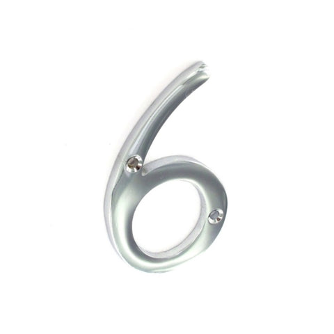 Securit-Chrome Numeral 6