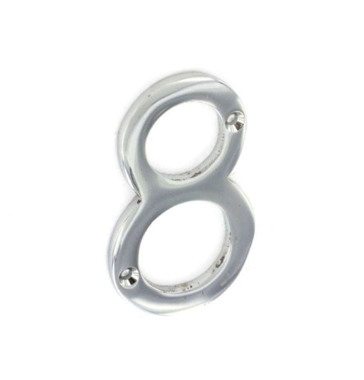 Securit-Chrome Numeral 8