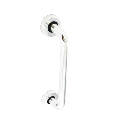 Securit-Aluminium Round Bar Pull Polished with Roses