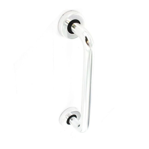 Securit-Aluminium Round Bar Pull Polished with Roses