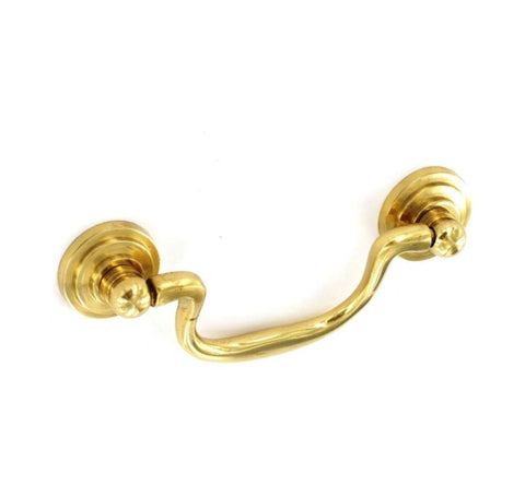 Securit-Brass Drop Handle Rear Fix