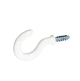 Securit-Cup Hooks Plastic Covered White (5)