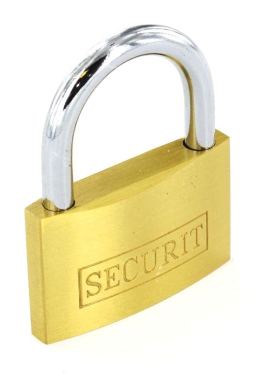 Securit-Gold Door Brass Padlock