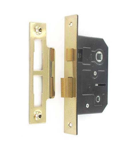 Securit-Bathroom Lock Brass Plated