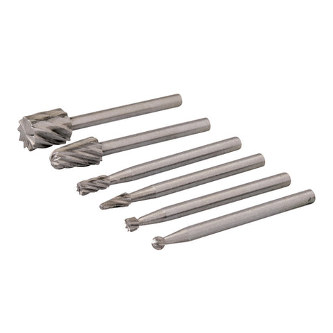 Silverline-Rotary Tool HSS Burr Set 6pce