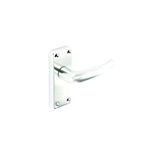 Securit-Aluminium Latch Handles Bright (Pair)