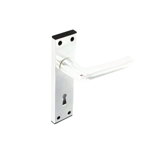 Securit-Aluminium Lock Handles Bright (Pair)