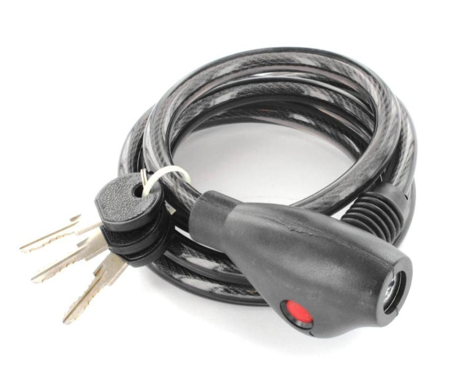 Securit-Spiral Cable Lock with 3 Keys
