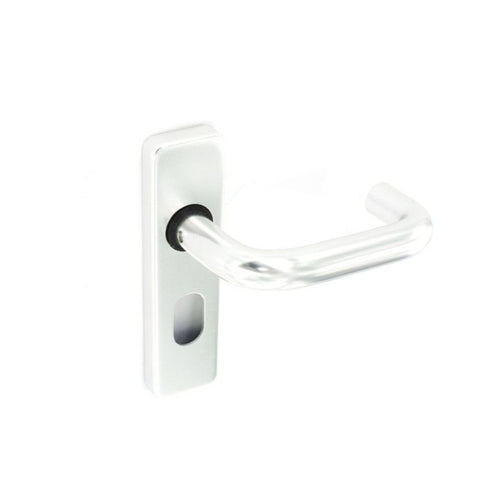 Securit-Aluminium Oval Lock Handles Polished (Pair)