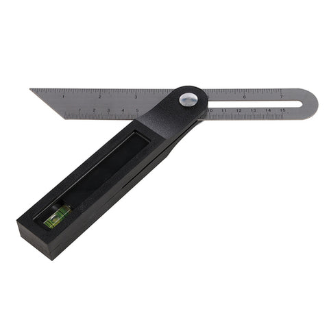 Silverline-Sliding T Bevel with Spirit Level