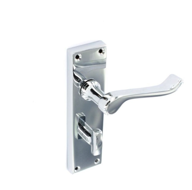 Securit-Scroll Chrome Bathroom Handles