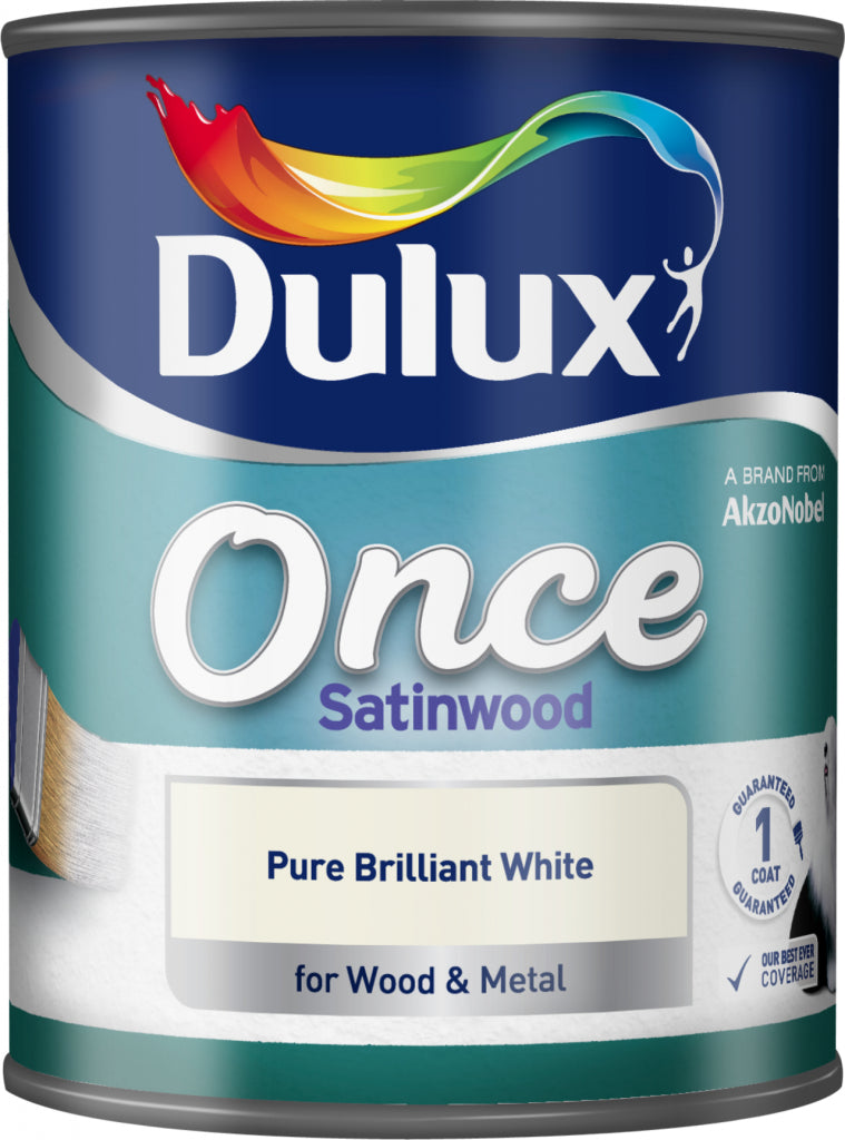 Dulux-Once Coat Satin Wood 750ml