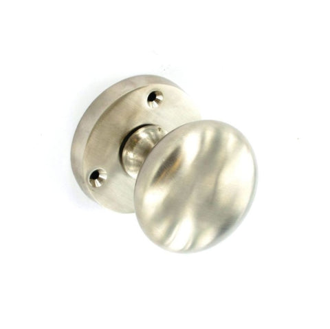 Securit-Brushed Nickel Mortice Knobs (Pair)