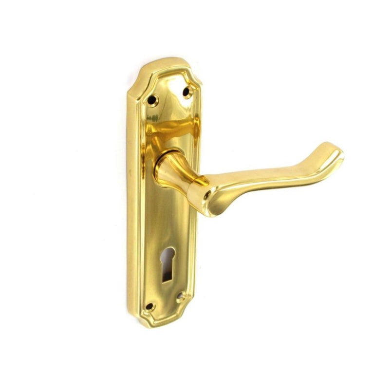 Securit-Kempton Brass Lock Handles (Pair)