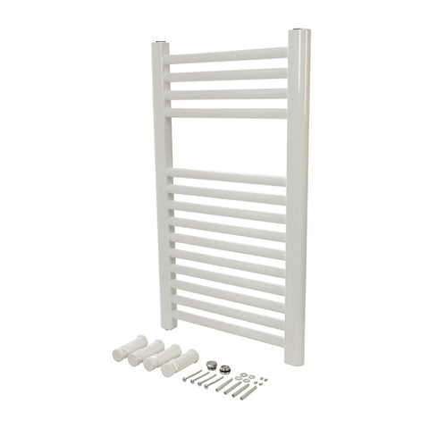 Plumbob-White Flat Towel Radiator