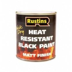 Rustins-Heat Resistant Paint Black