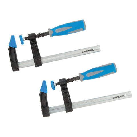 Silverline-F-Clamp Set 2pce