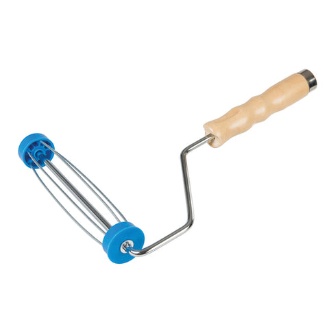 Silverline-Cage Roller Frame with Wooden Handle