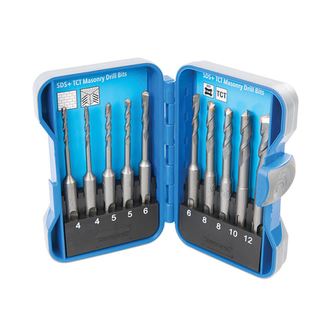 Silverline-SDS Plus TCT Masonry Drill Bit Set 10pce