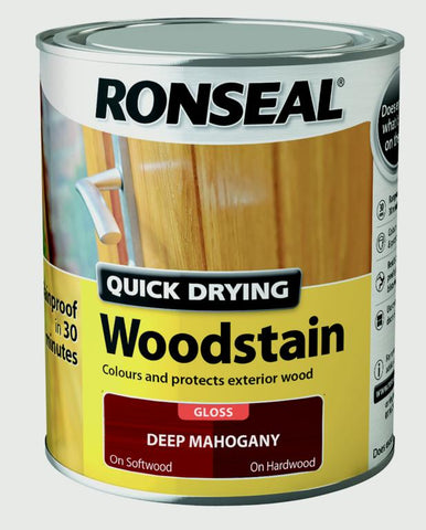 Ronseal-Quick Drying Woodstain Gloss 750ml