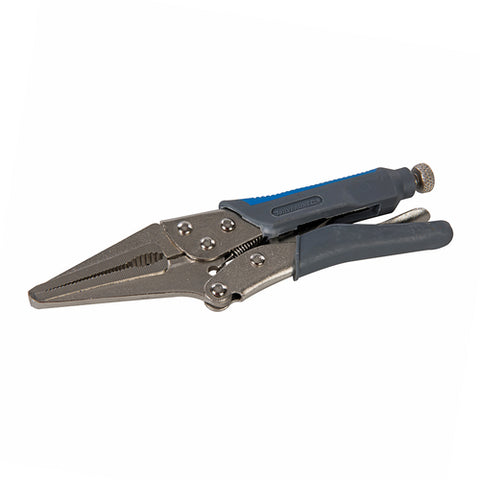 Silverline-Self Locking Soft-Grip Long Nose Pliers