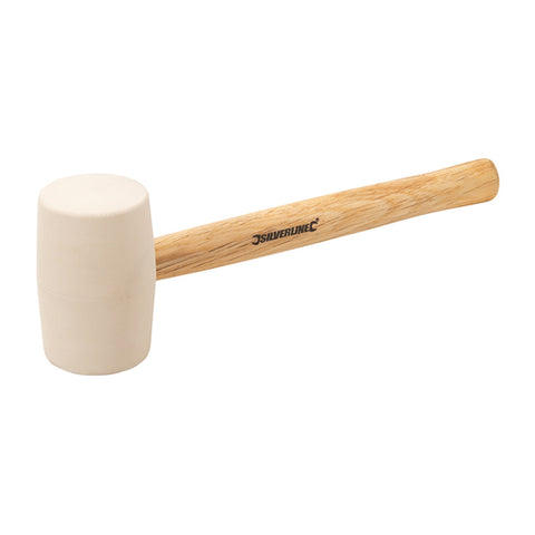 Silverline-White Rubber Mallet