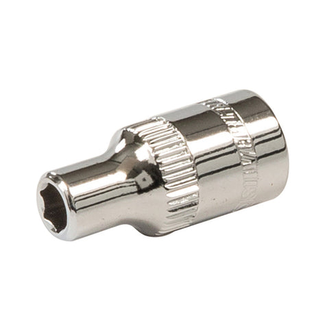 Silverline-Socket 1/4" Drive 6pt Metric