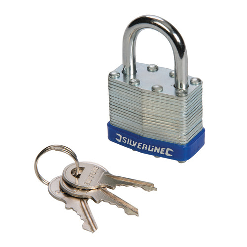 Silverline-Laminated Padlock