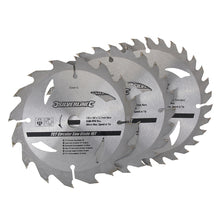 Silverline-TCT Circular Saw Blades 16, 24, 30T 3pk