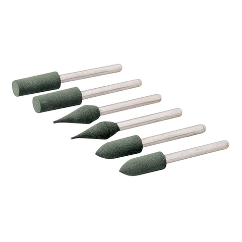 Silverline-Rotary Tool Rubber Polishing Point Set 6pce