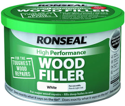 Ronseal High Performance Wood Filler - White 275g | 550g