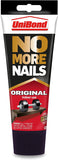UniBond No More Nails Original, Heavy-Duty Mounting Adhesive, Strong Glue for Wood, Ceramic, Metal & More, White instant Grab Adhesive, 1 x 200ml Tube